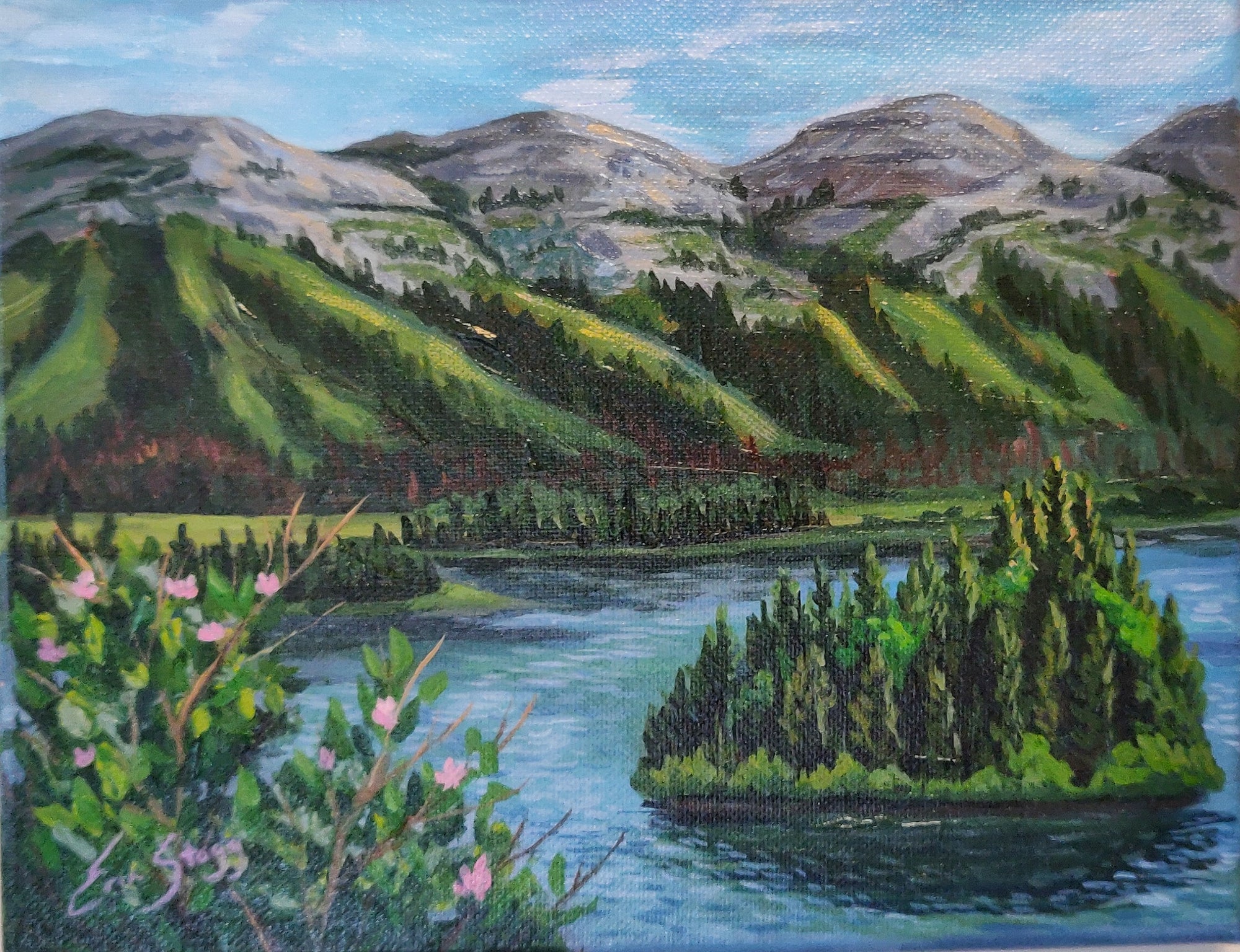 Azouzetta Lake - Original Painting