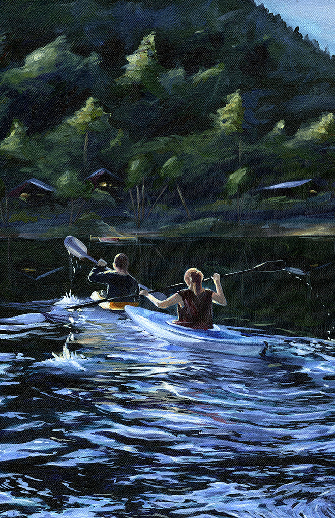 Kayaking on Canim Lake - Poster Prints *Clearance*