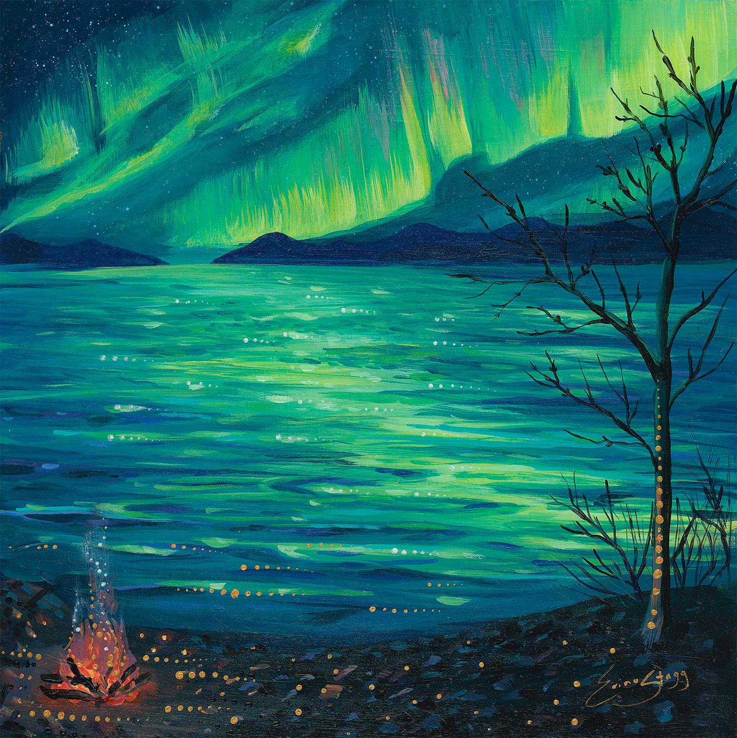 Camping Lights - Original Painting