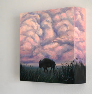 Bison Sunset - Original Painting
