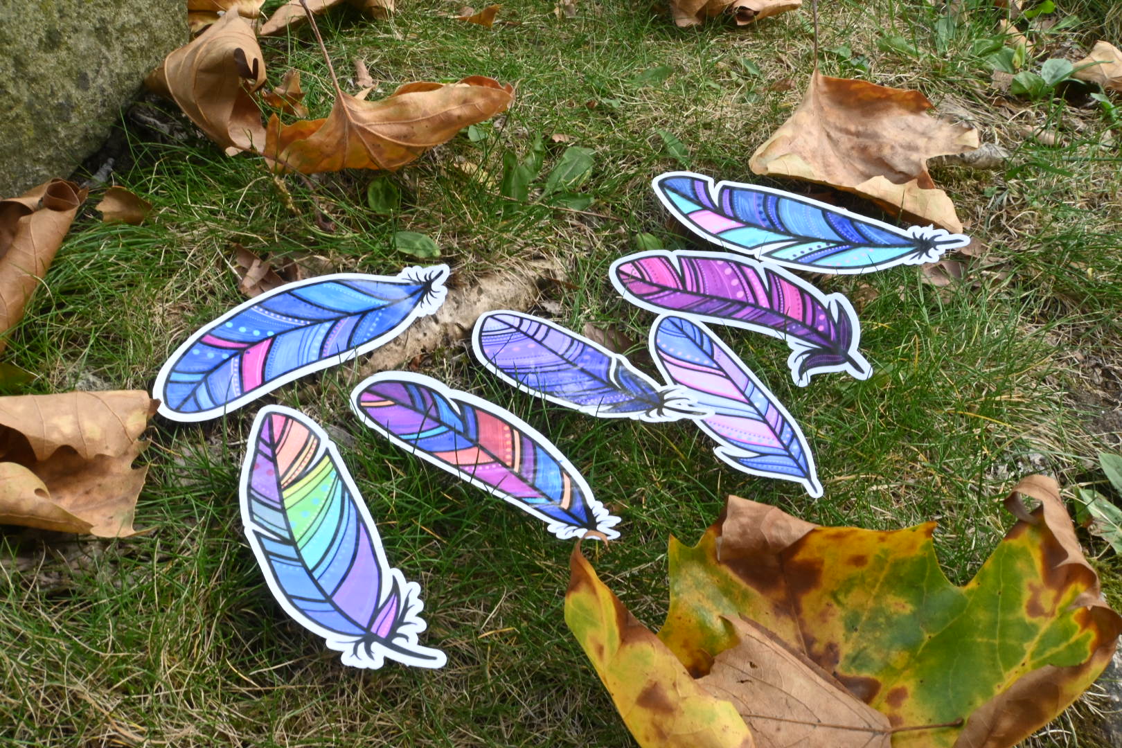 Feather Stickers