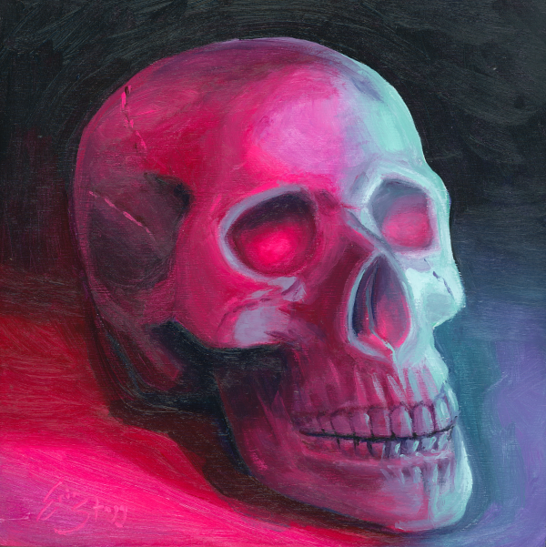 Electric Skull - Original Painting