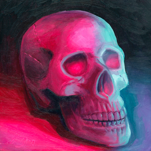 Electric Skull - Original Painting