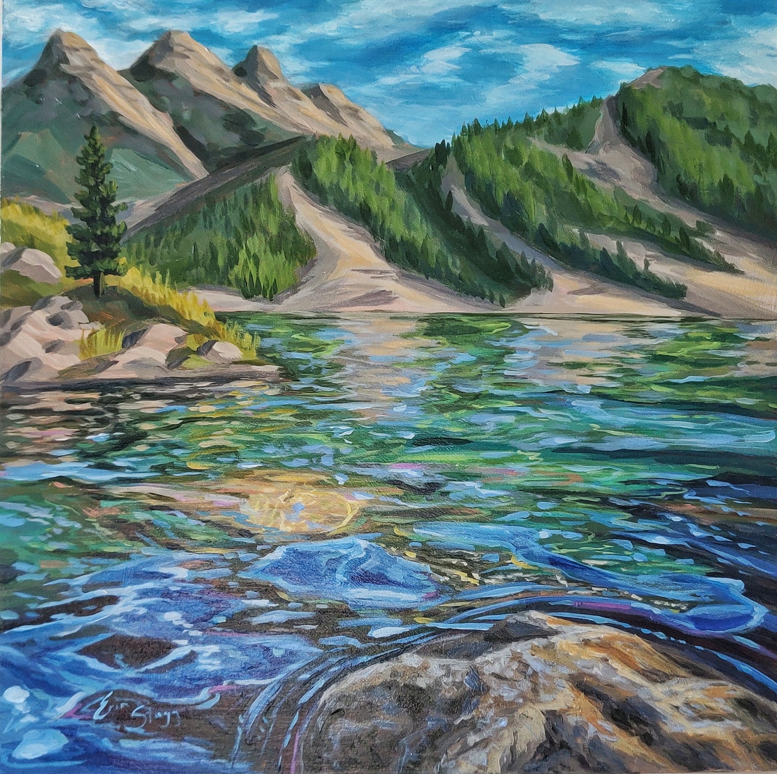 Lindeman Lake - Original Painting