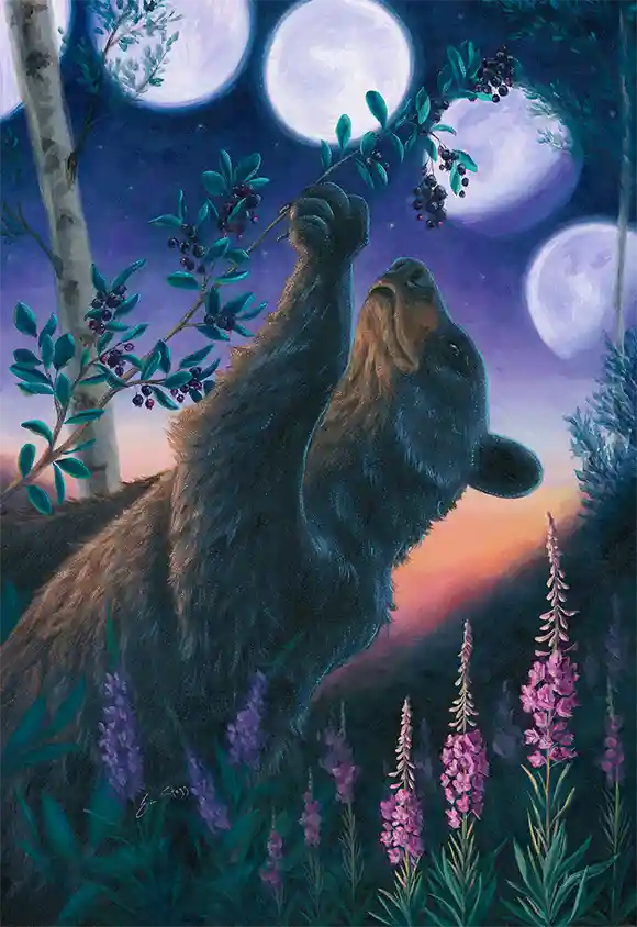 Juneberry / Misaskwatomina - Original Painting