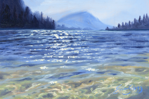 Lightning Lake study - Original Painting