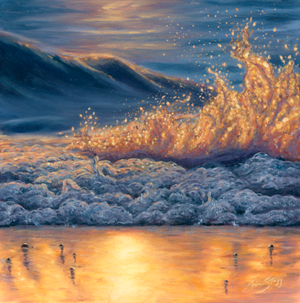 Luminous Wave - Original Painting
