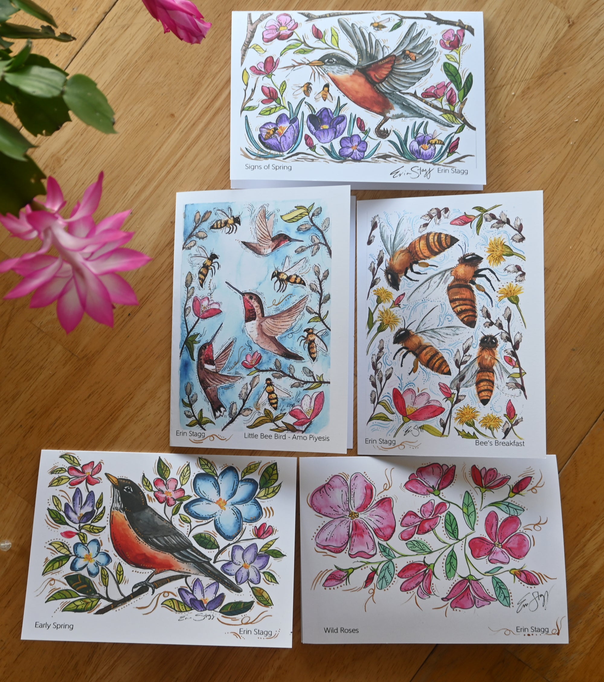 Spring Watercolour Cards