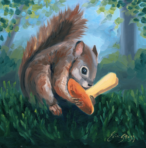 Mushroom Snack - Original Painting