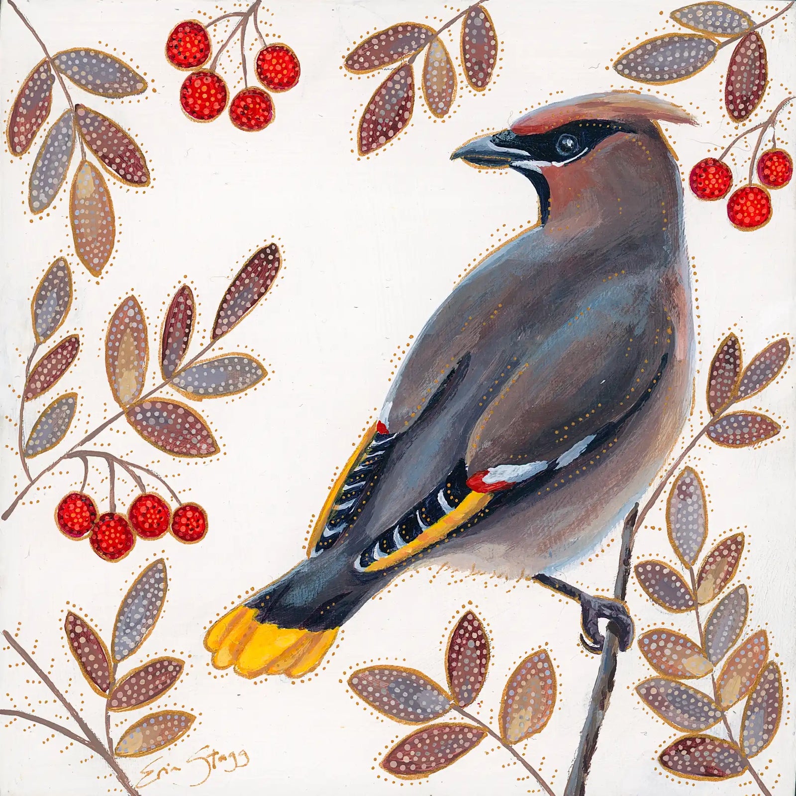 Waxwing / Kiwitino Piyesis - Fine Art Prints