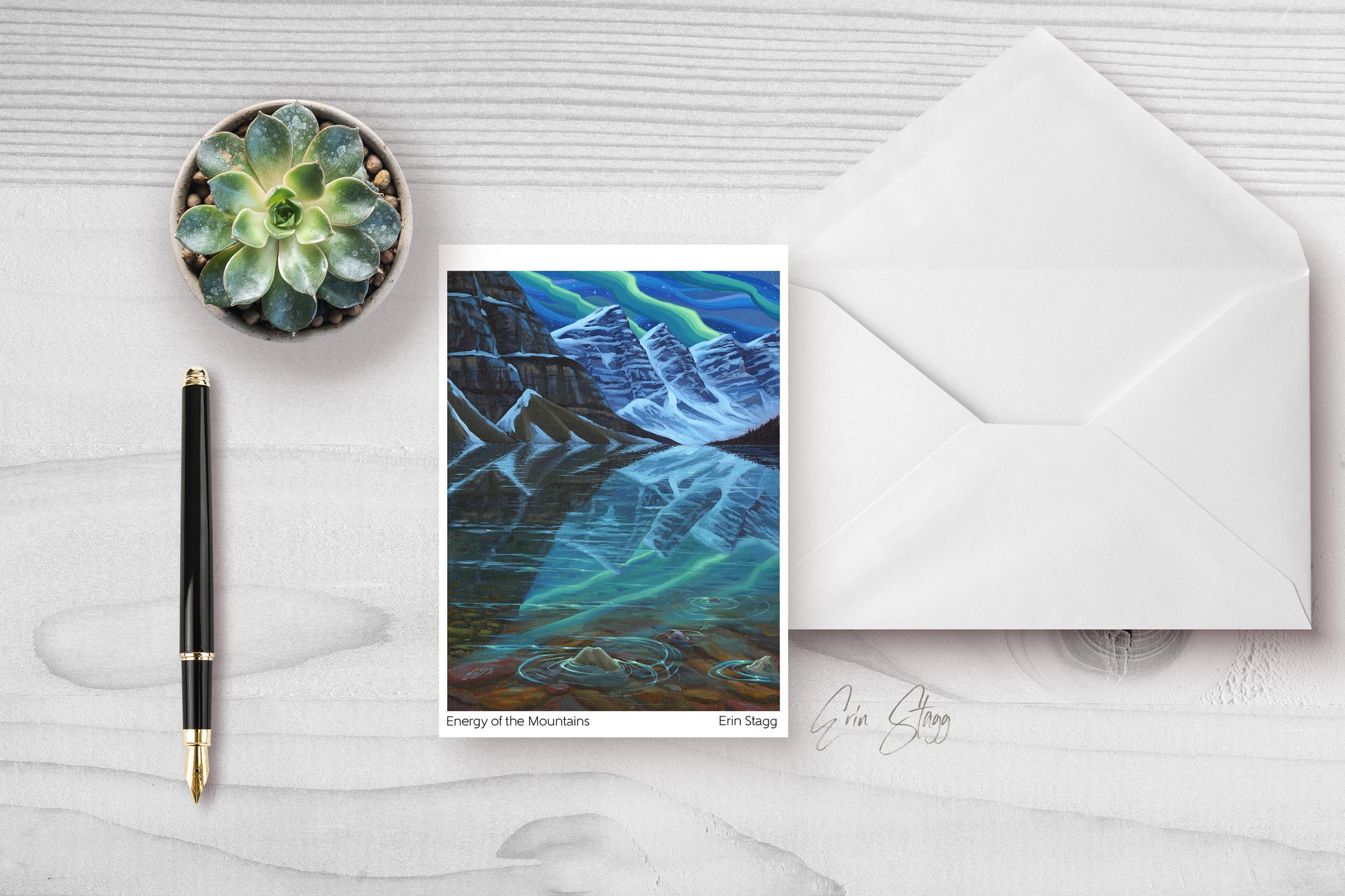 Energy of the Mountains - Greeting Cards