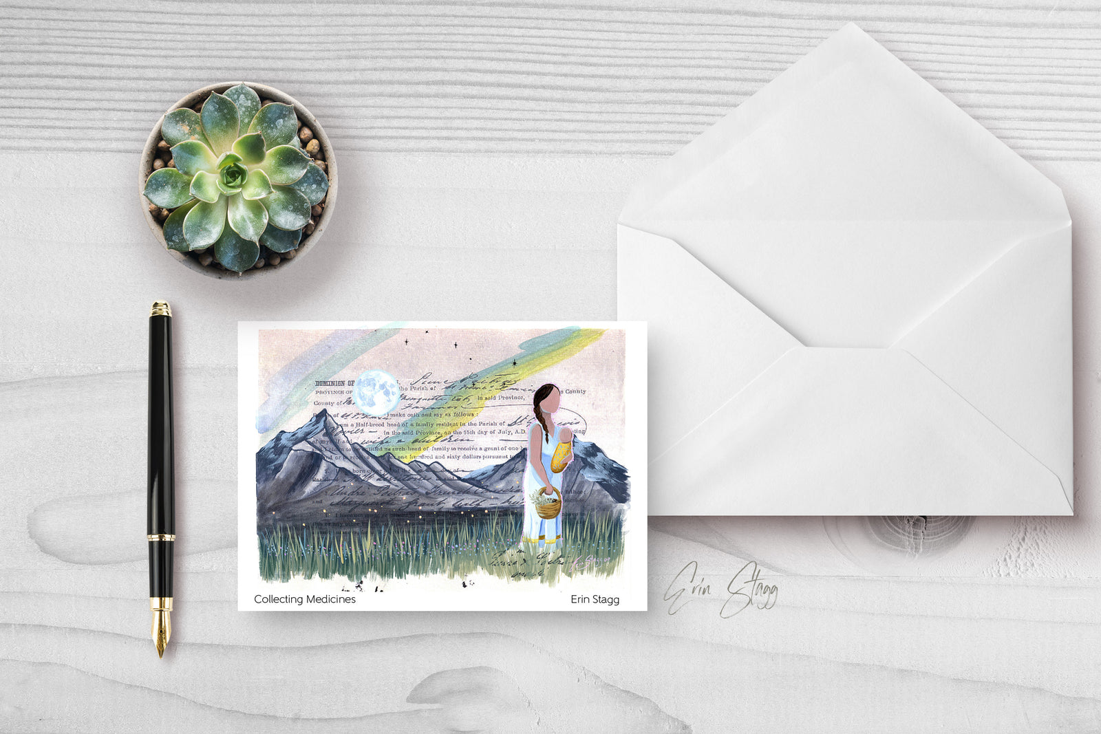 Collecting Medicines - Greeting Cards