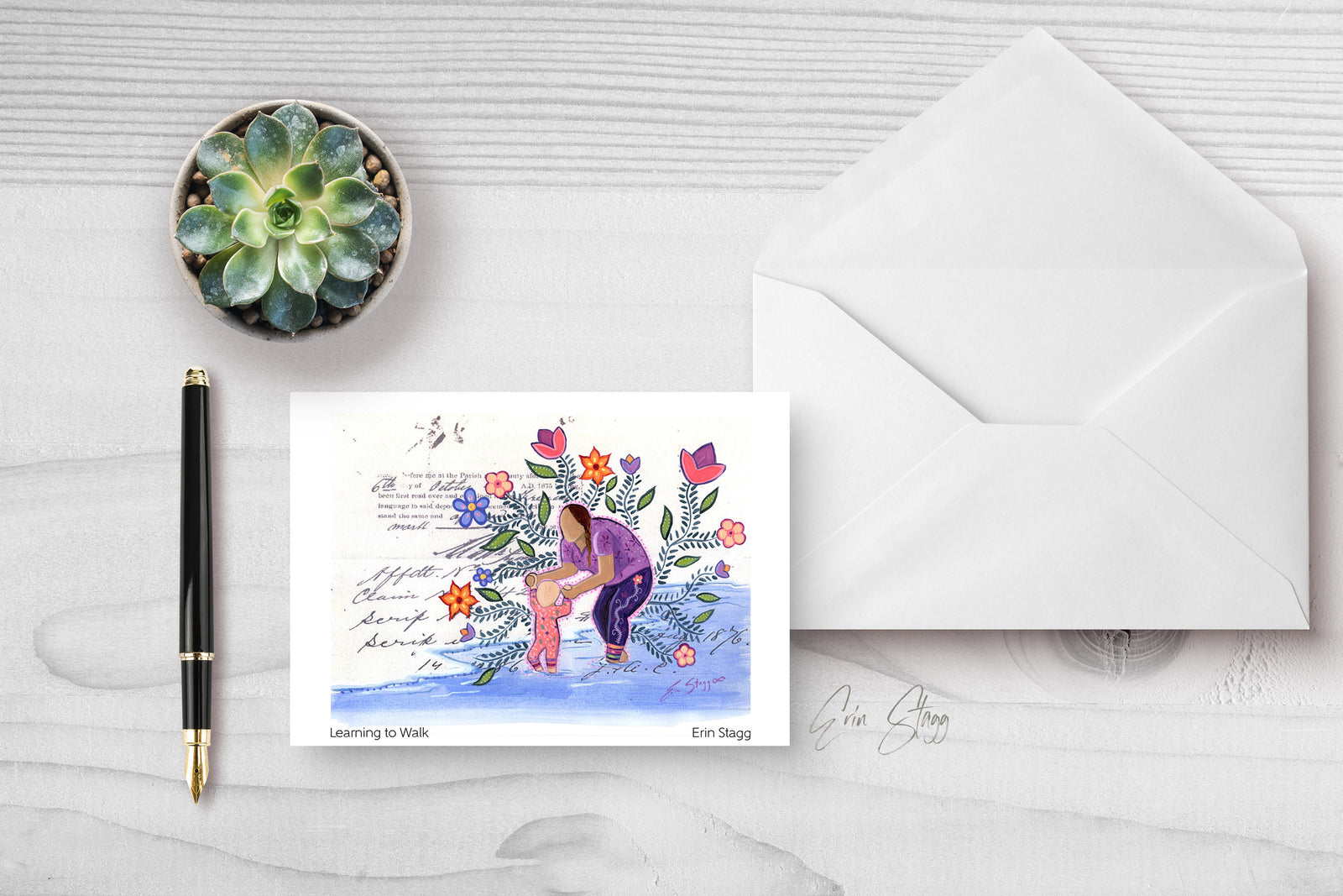 Learning to Walk - Greeting Cards