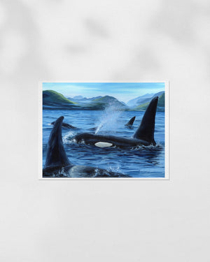 Orca Family - Giclée
