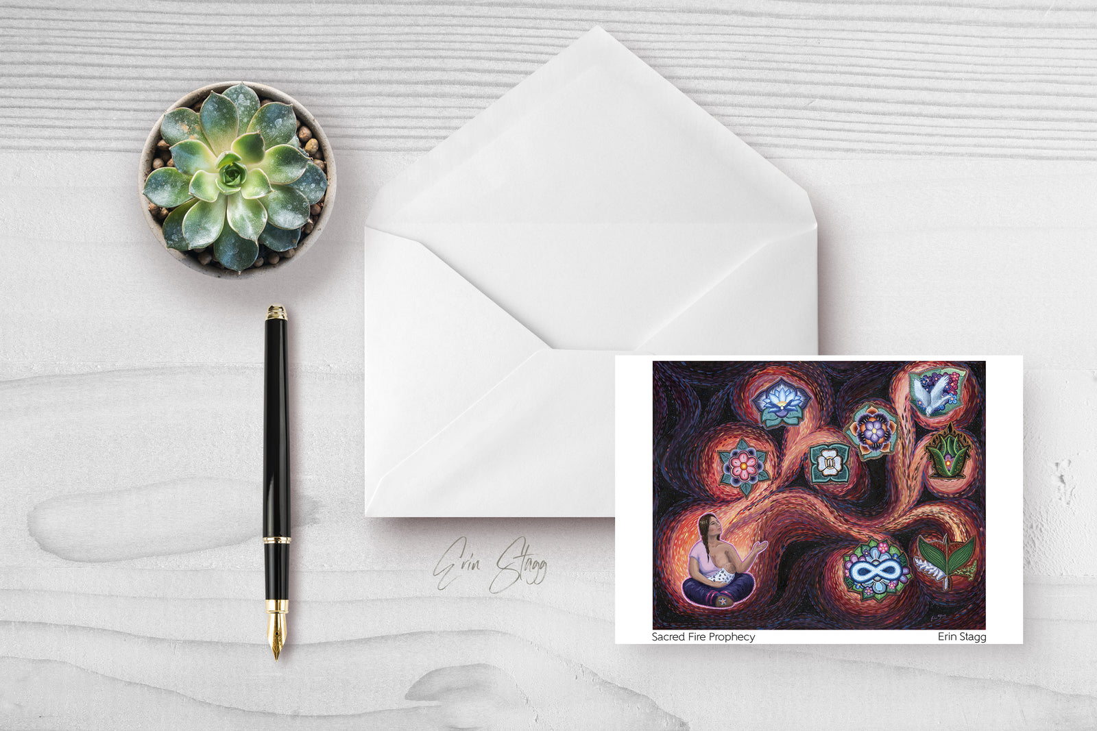 Sacred Fires Prophecy - Greeting Cards