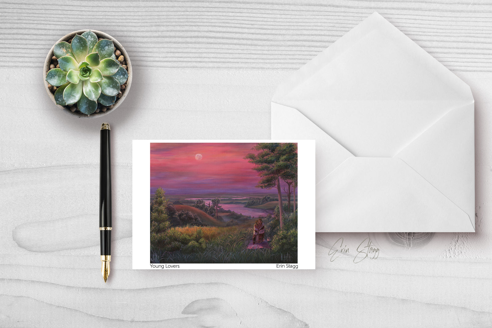 Young Lovers - Greeting Cards