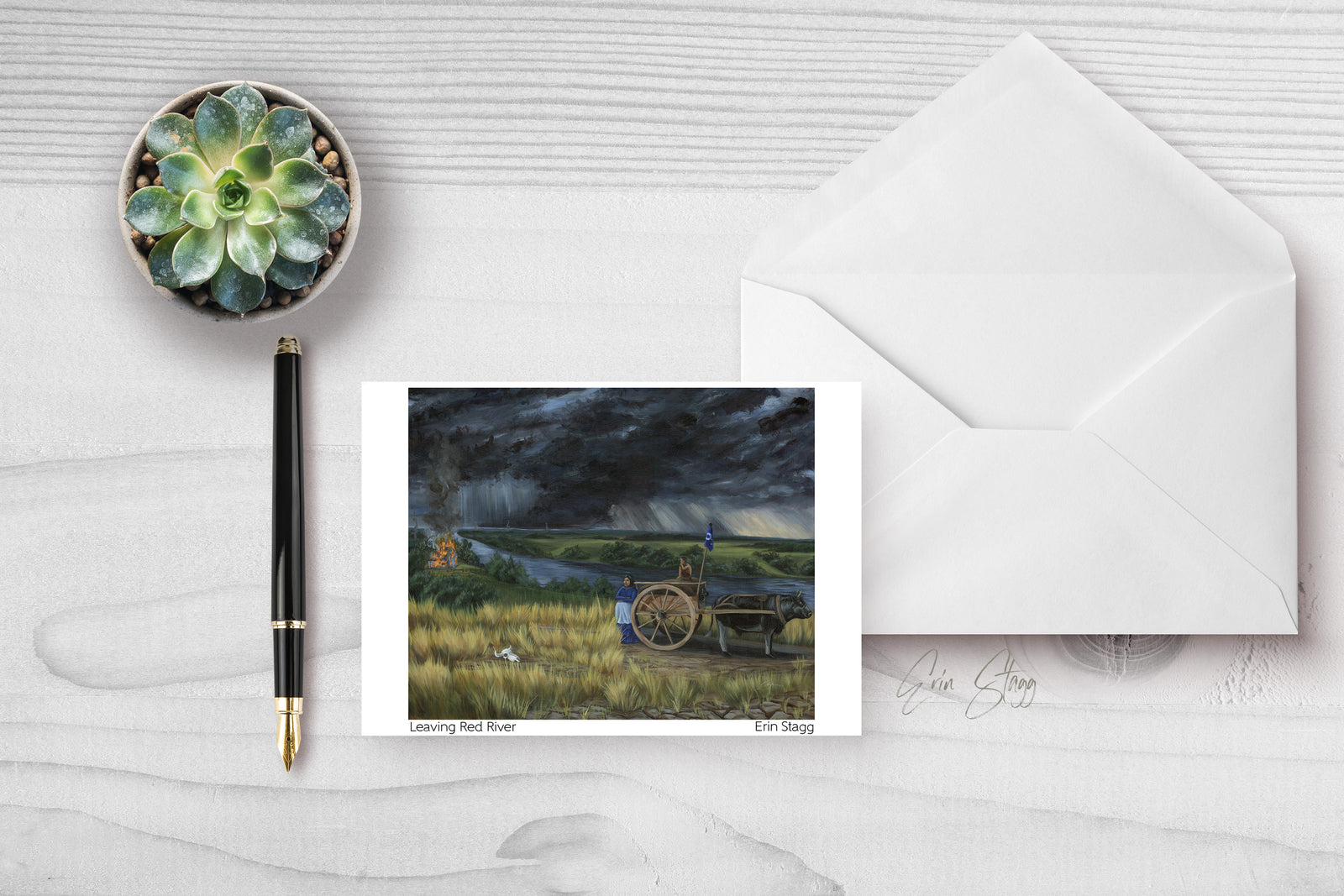 Leaving Red River - Greeting Cards