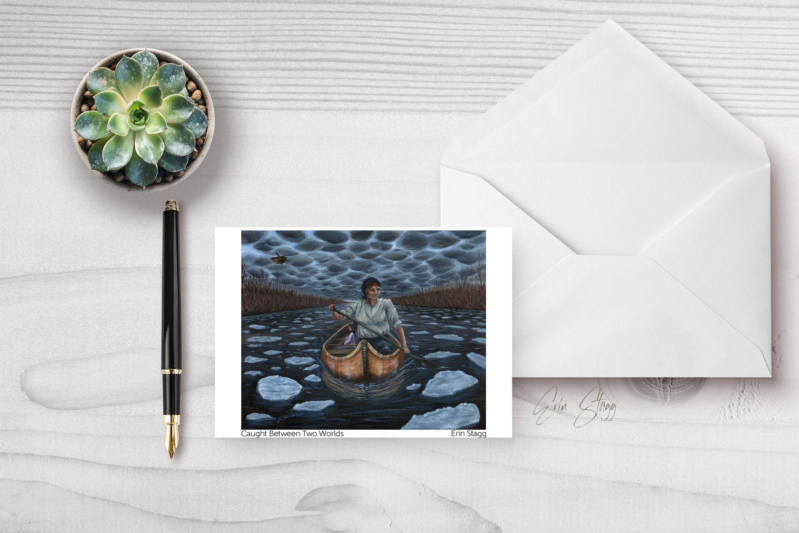 Caught Between Two Worlds - Greeting Cards