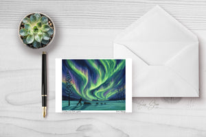 Guided by the Lights - Greeting Cards