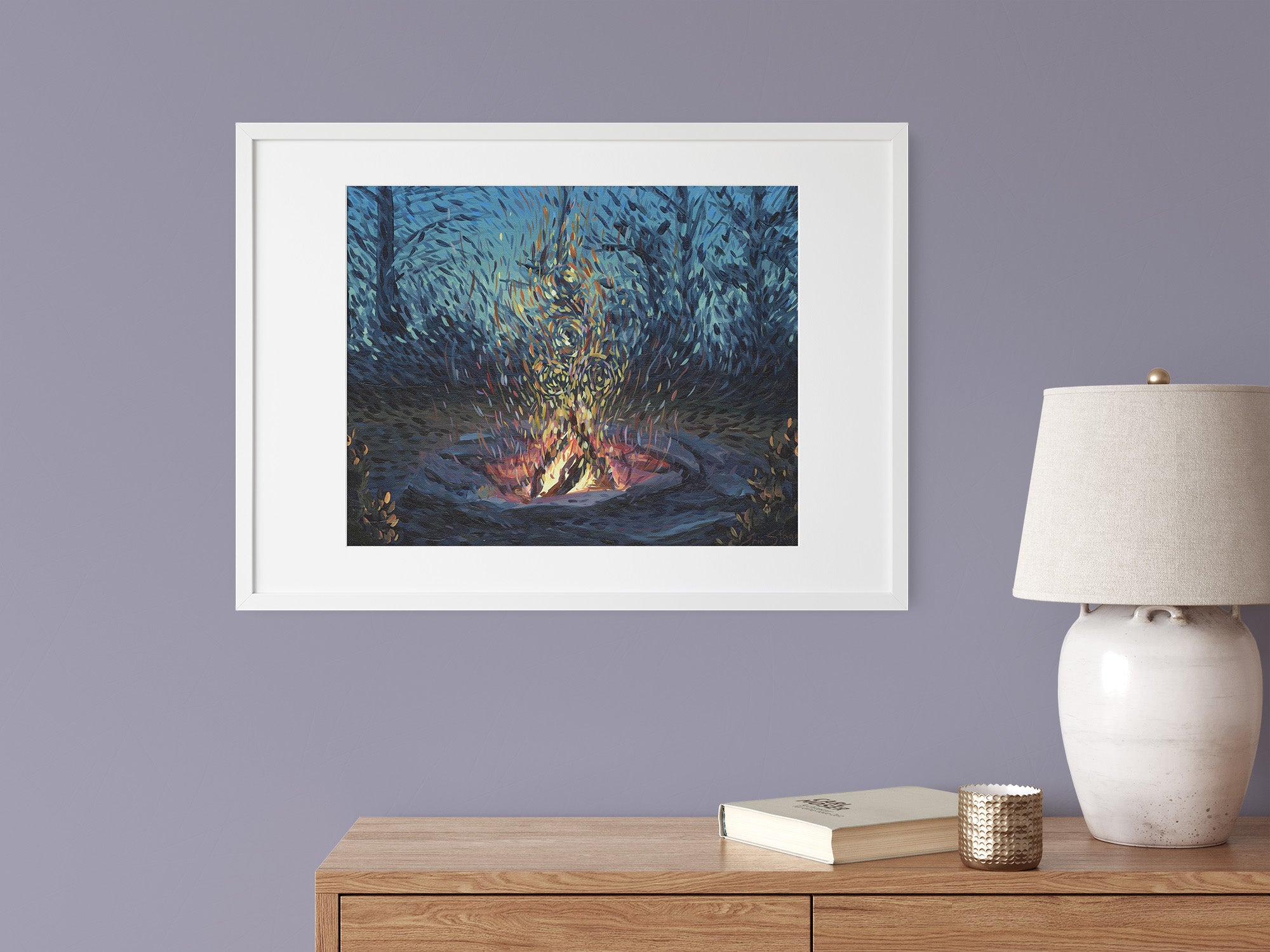 Warmth of the Fire - Giclée