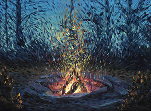 Warmth of the Fire - Giclée