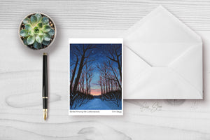 Winter Among the Cottonwoods - Greeting Cards